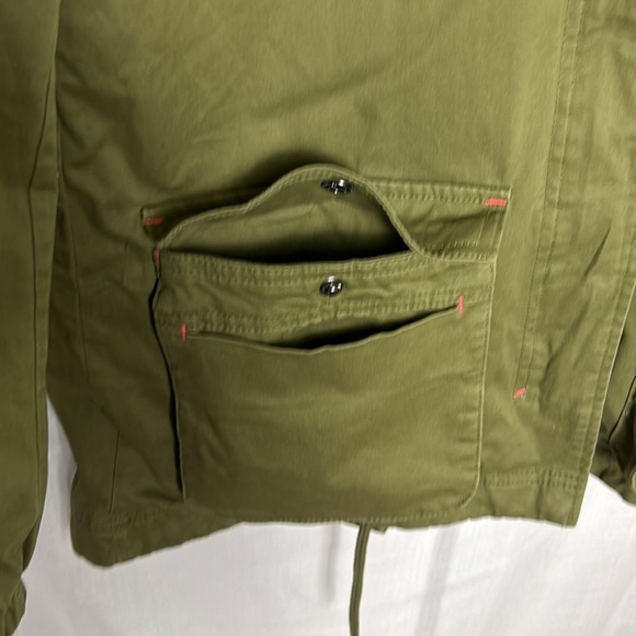 H&M coat, size 13-14yrs. But PTP is 18” .  Cotton blend,5 pockets,utility,hood - Picture 7 of 12